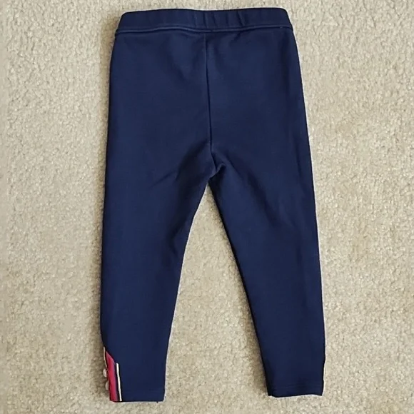 Janie And Jack Pants Set Of 2 Green Blue White Plaid Navy Girls 18 - 24 Months - Picture 9 of 10